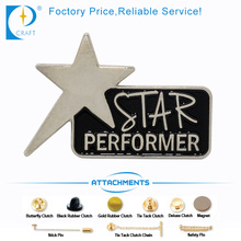 Star Performance Zinc Alloy Customized Pin Badge From China